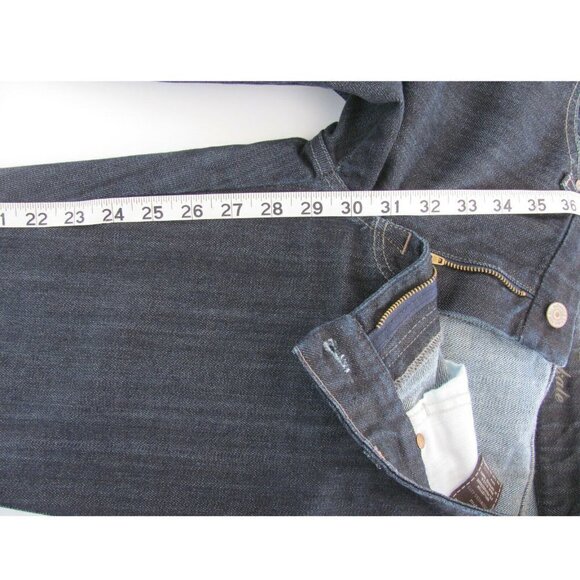 7 for all Mankind Jeans Womens Size 29 (31 x 29) Kate Straight Leg Dark Wash EUC - Picture 4 of 8